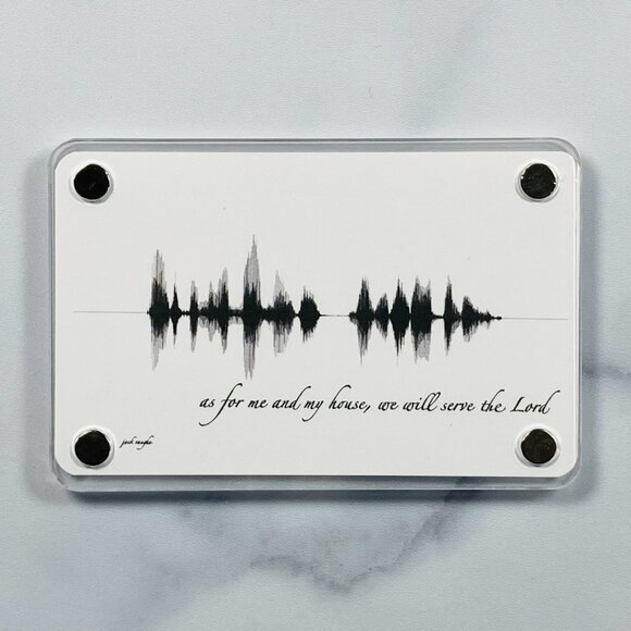 As For Me And My House, We Will Serve The Lord Soundwave Magnet - Picture 1 of 6